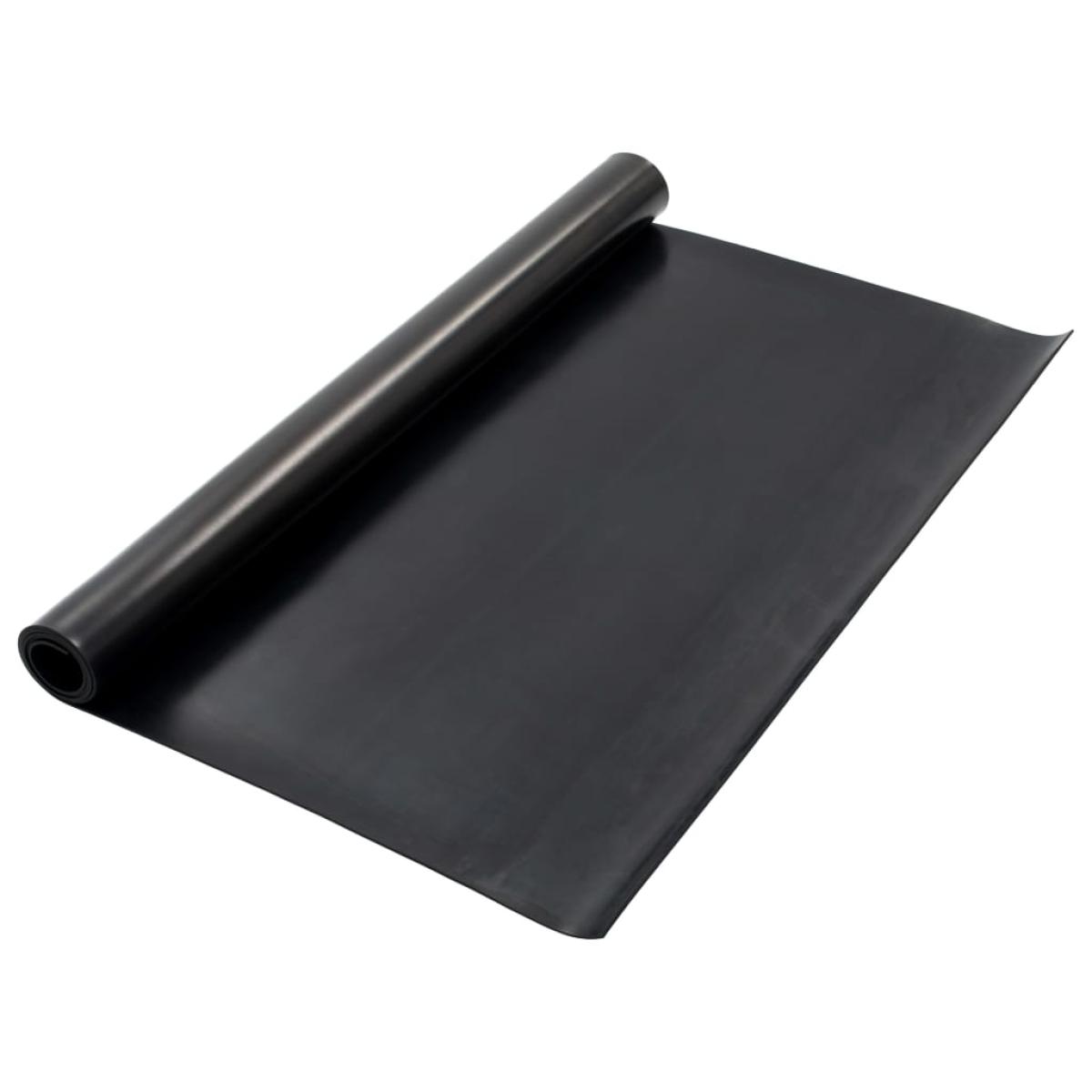 Alfombrilla de goma antideslizante 1,2x2 m 4 mm lisa