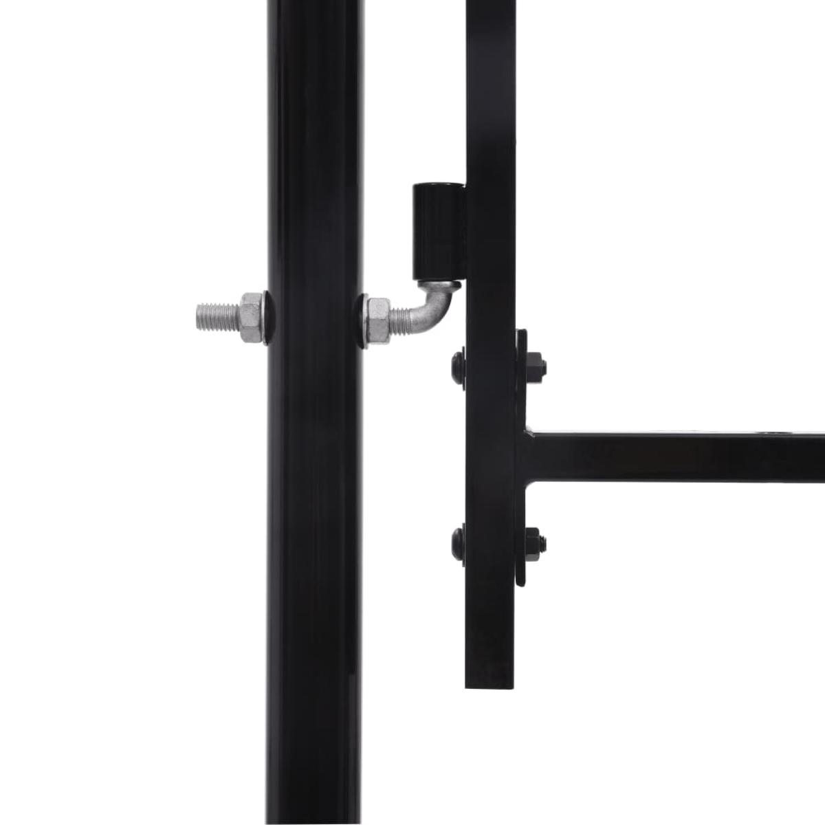 Puerta doble para valla con puntas de lanza 400x150 cm