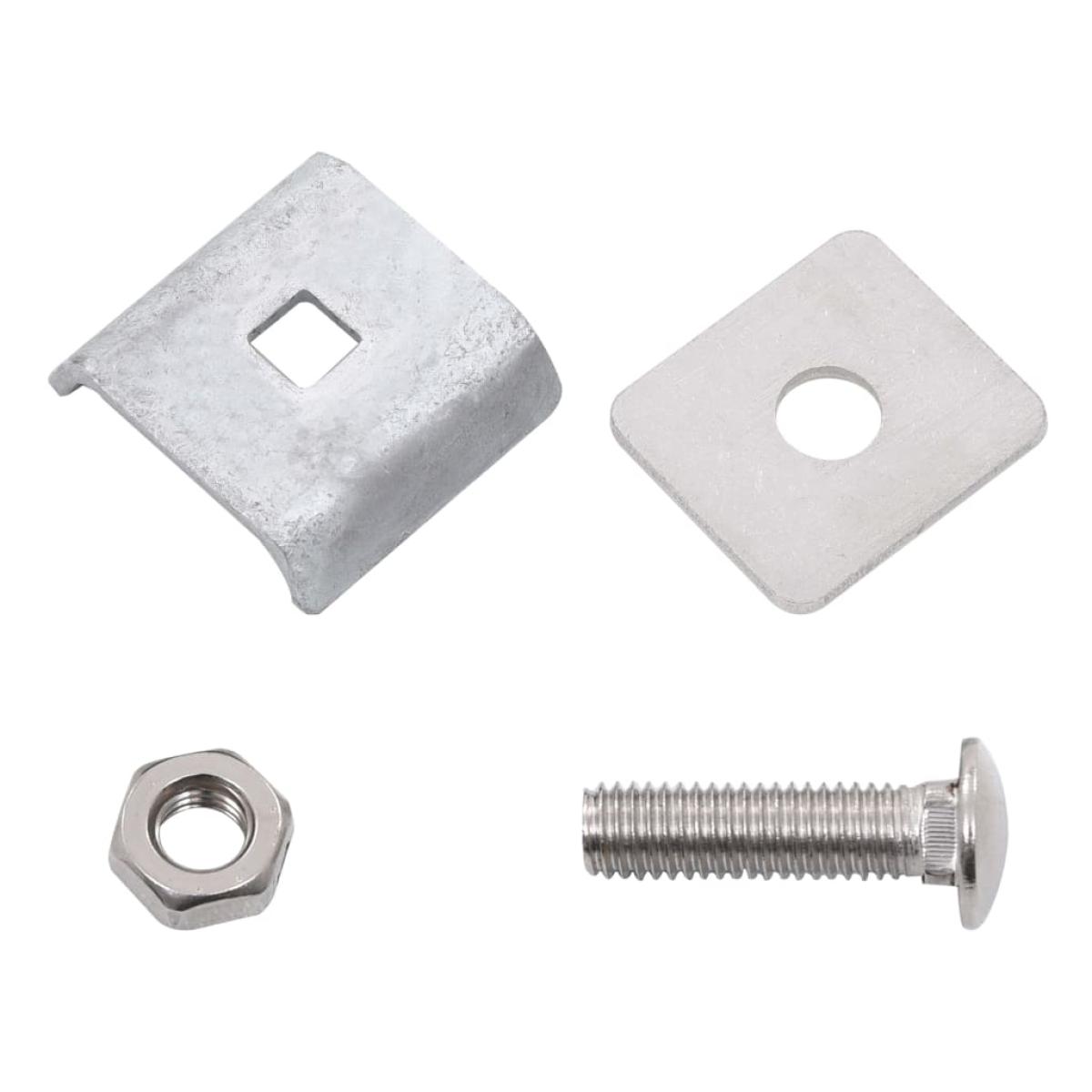 Conector de enrejado 25 sets plateado