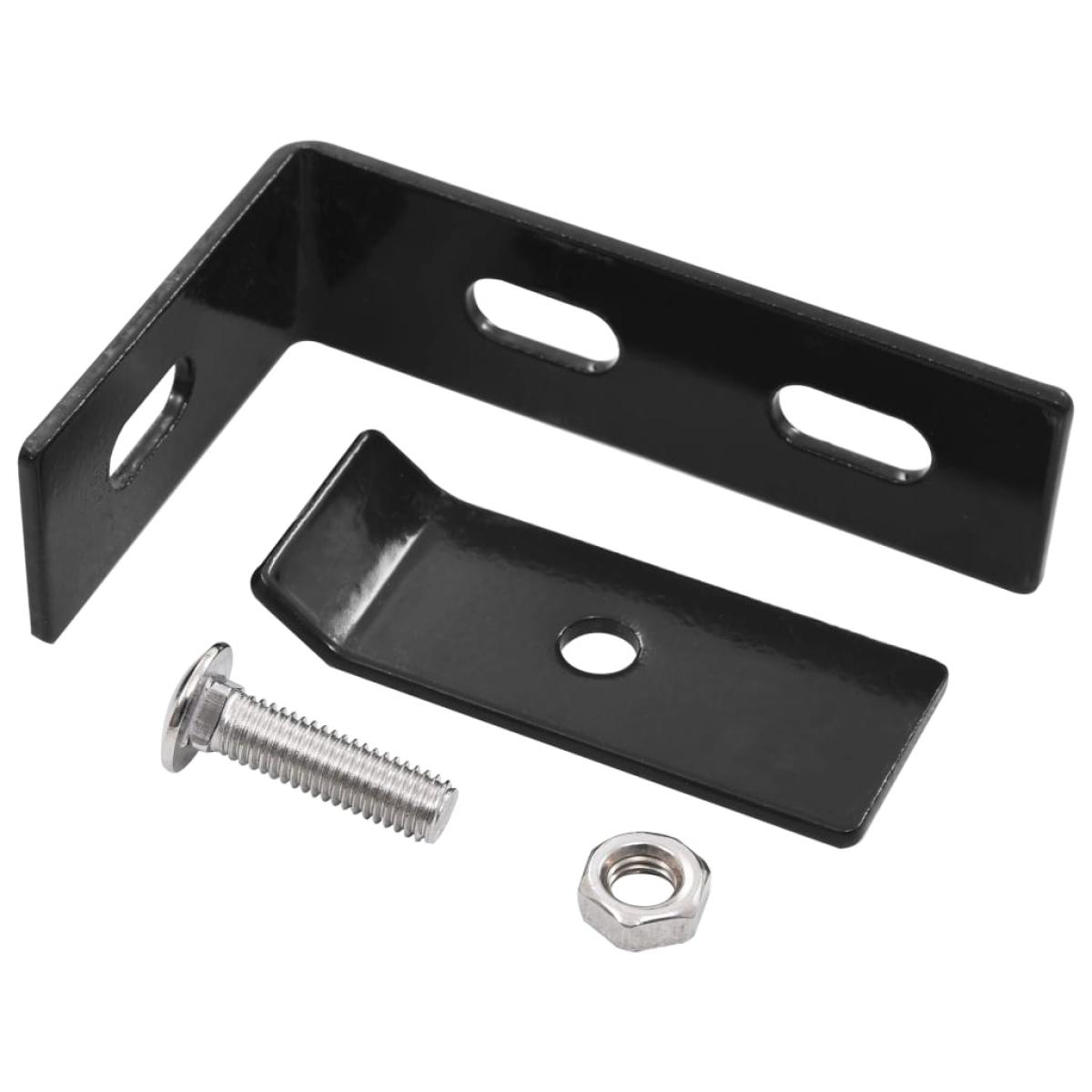 Conector de esquina para pared 10 sets gris antracita