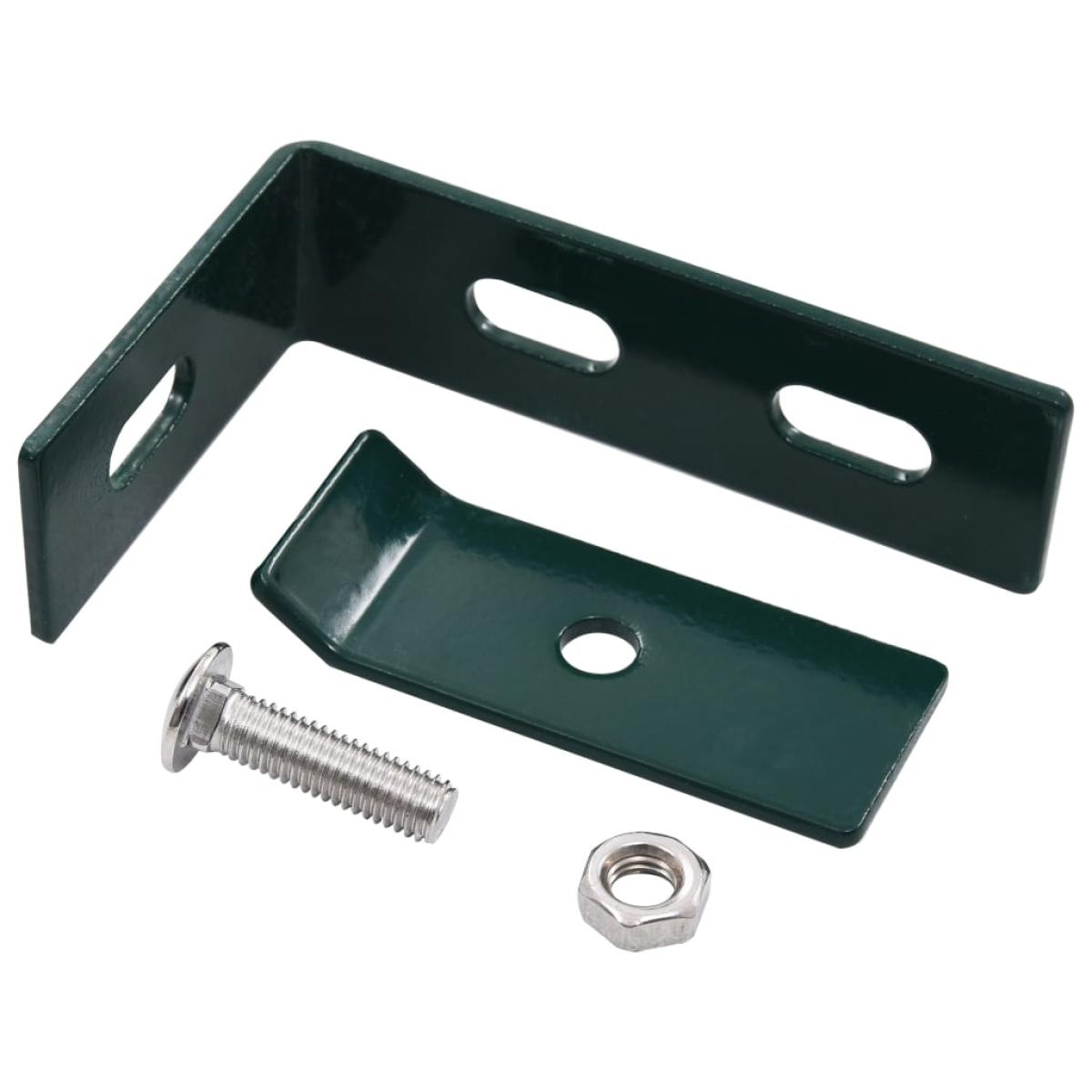 Conector de esquina para pared 10 sets verde