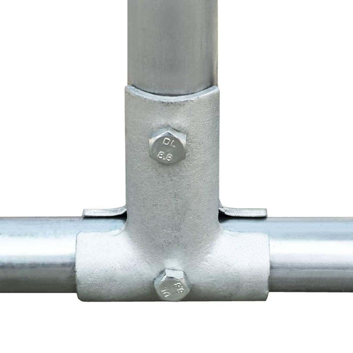 Gallinero de acero galvanizado 5x1x1,5 m