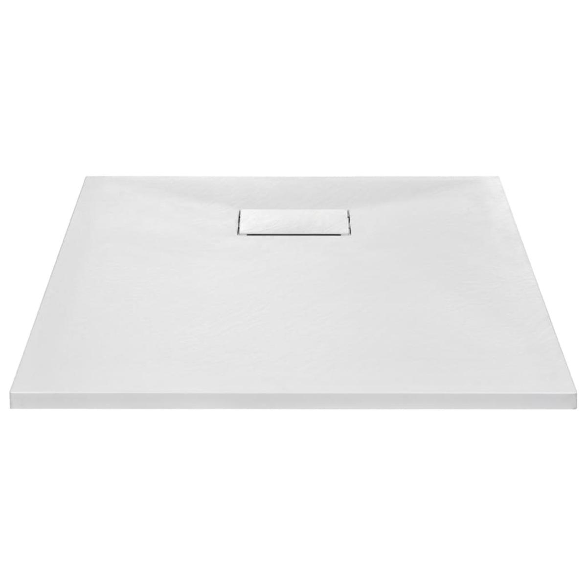 Plato de ducha SMC blanco 90x70 cm