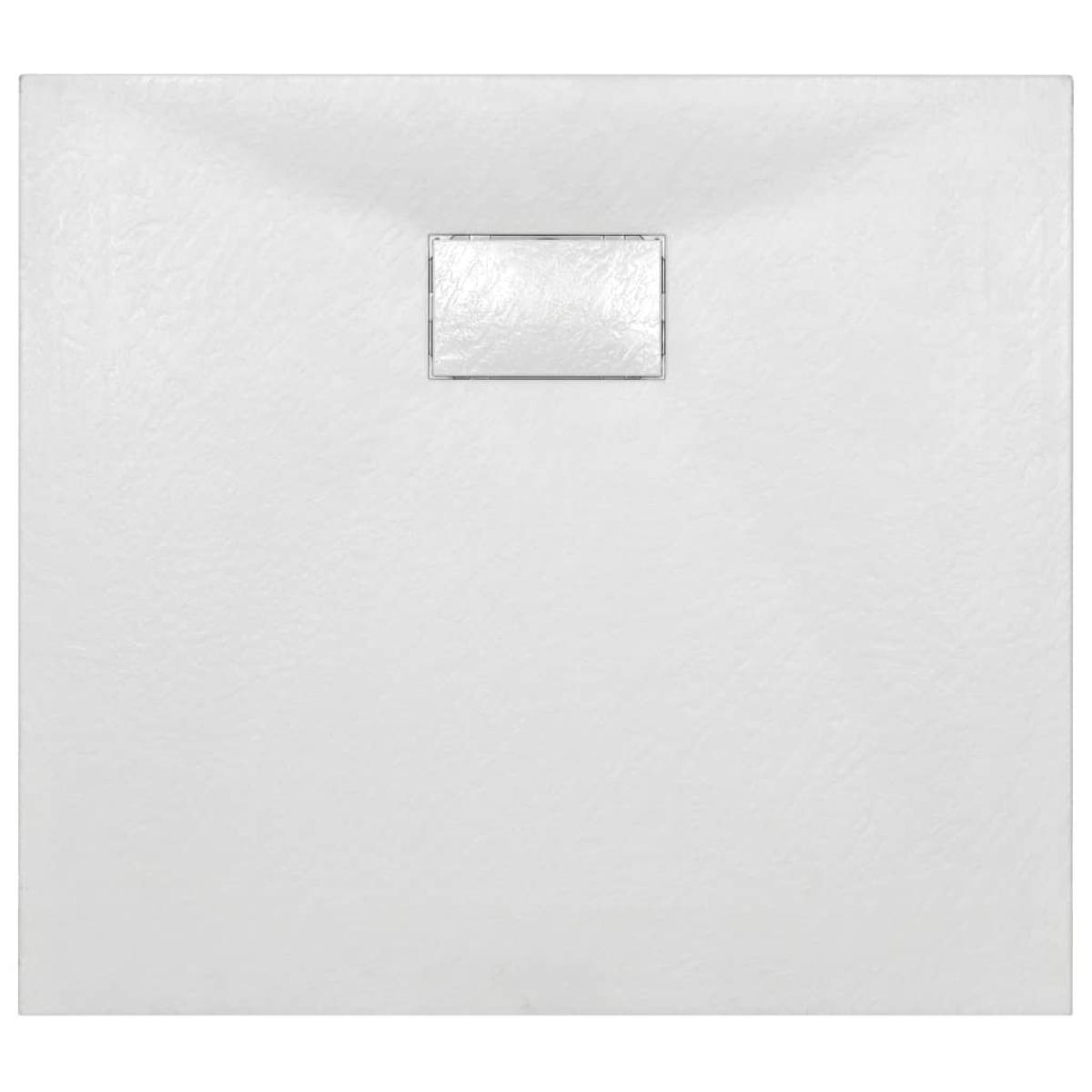Plato de ducha SMC blanco 90x80 cm