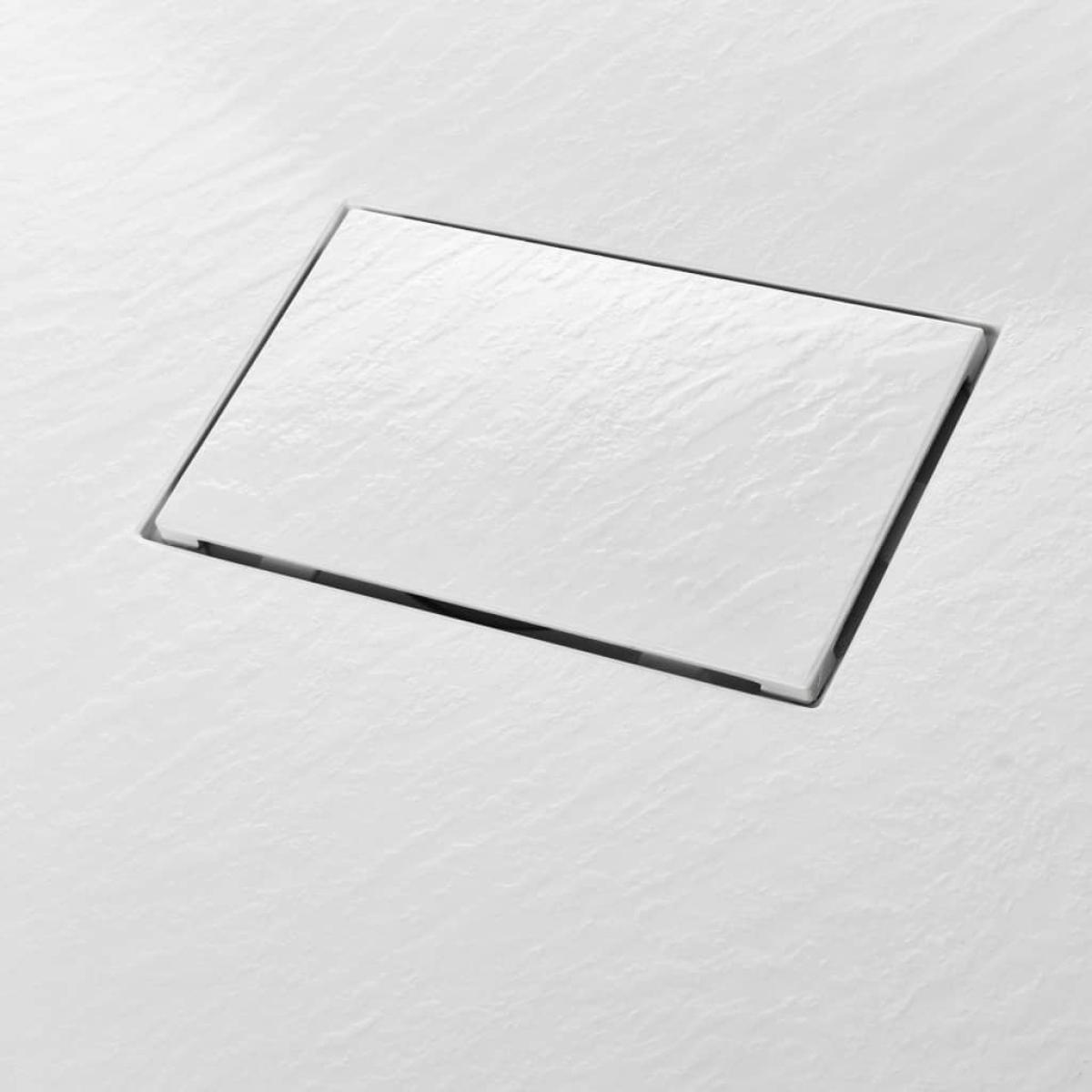 Plato de ducha SMC blanco 100x70 cm