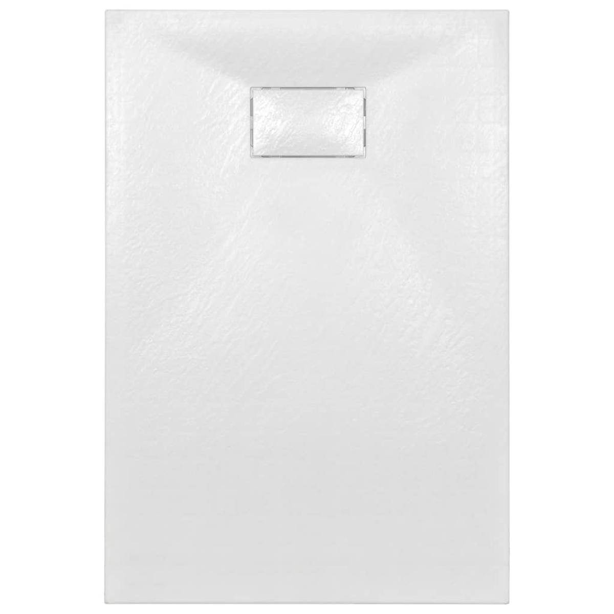 Plato de ducha SMC blanco 120x70 cm