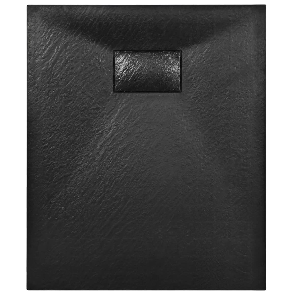 Plato de ducha SMC negro 90x70 cm