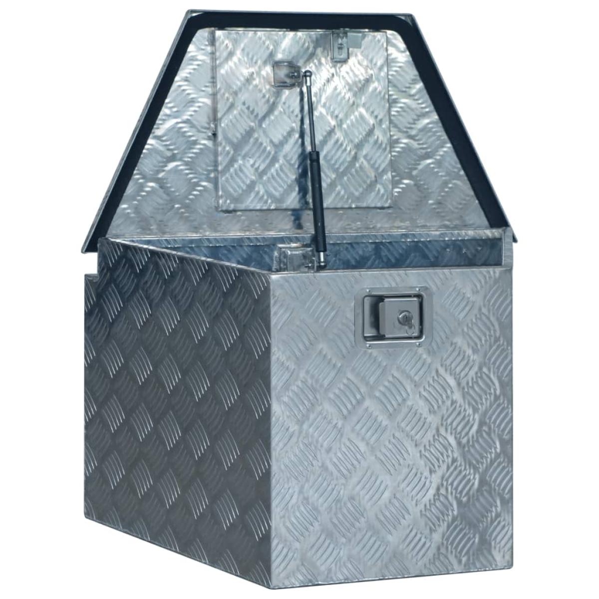 Caja de aluminio 737/381x410x460 mm plateada