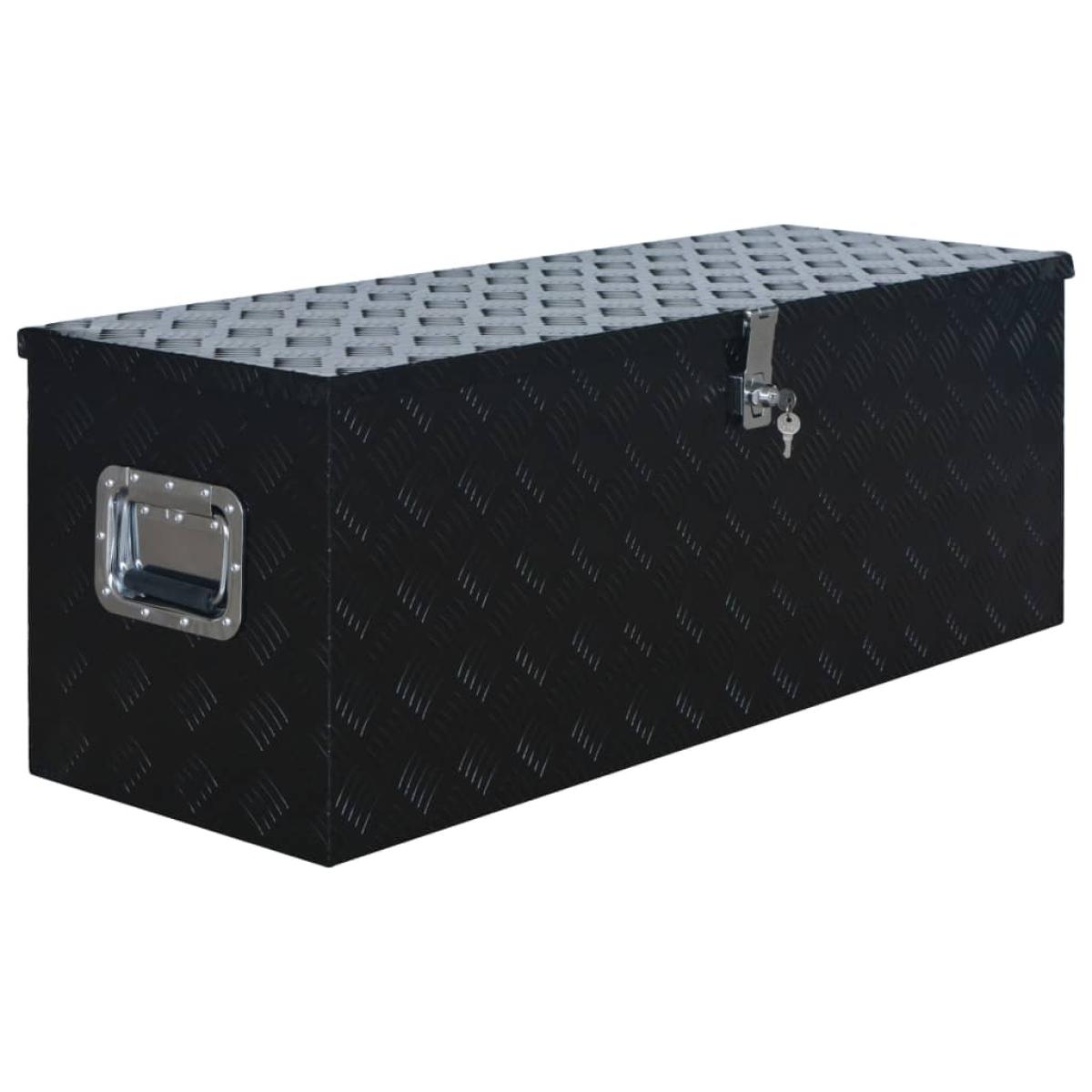 Caja de aluminio 1085x370x400 mm negra