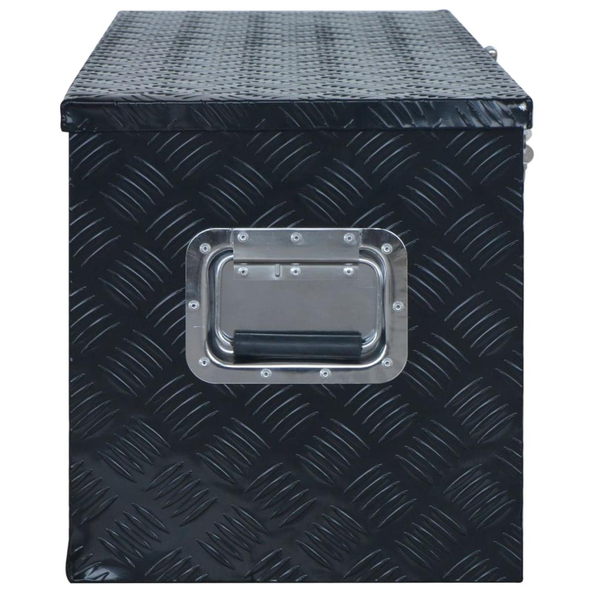 Caja de aluminio 1085x370x400 mm negra