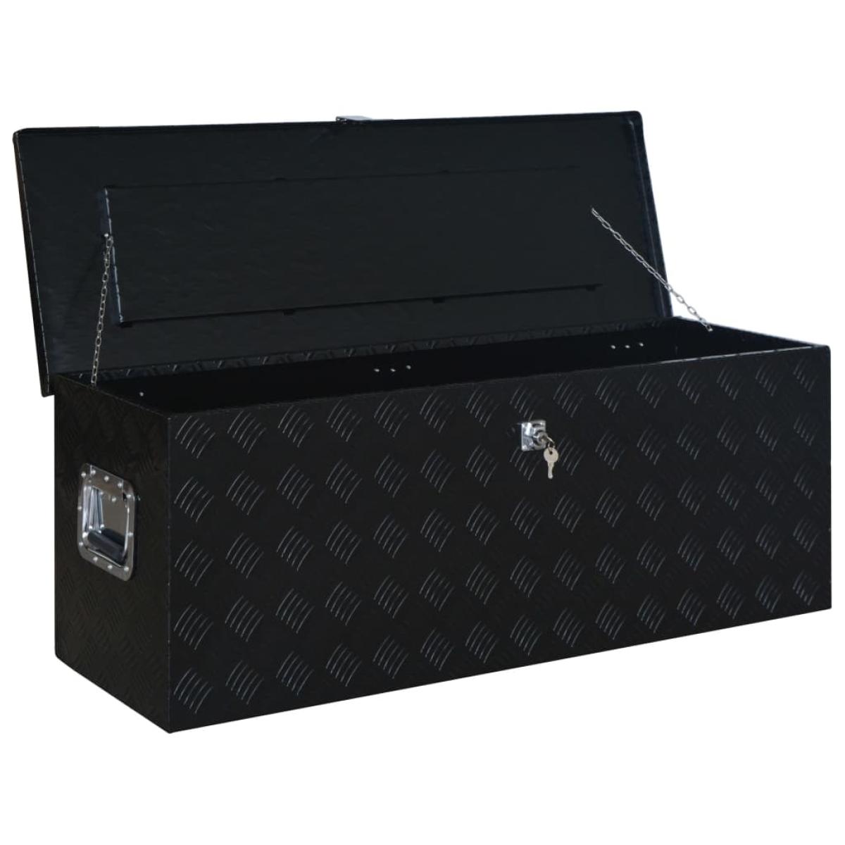 Caja de aluminio 1085x370x400 mm negra