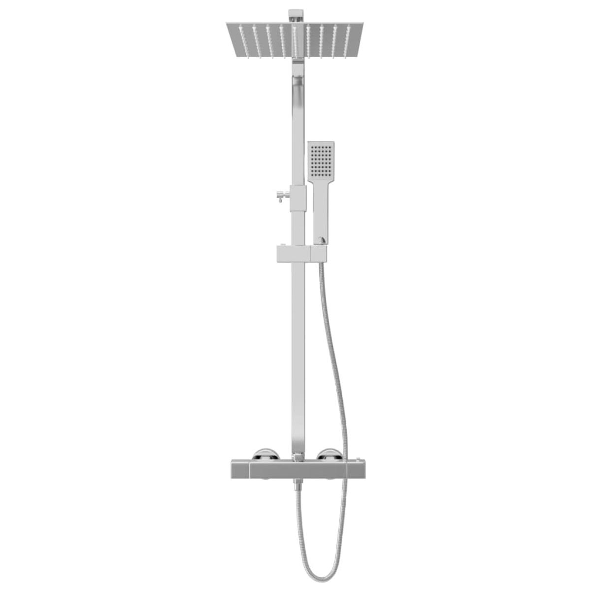 Kit de ducha combinado con termostato acero inoxidable