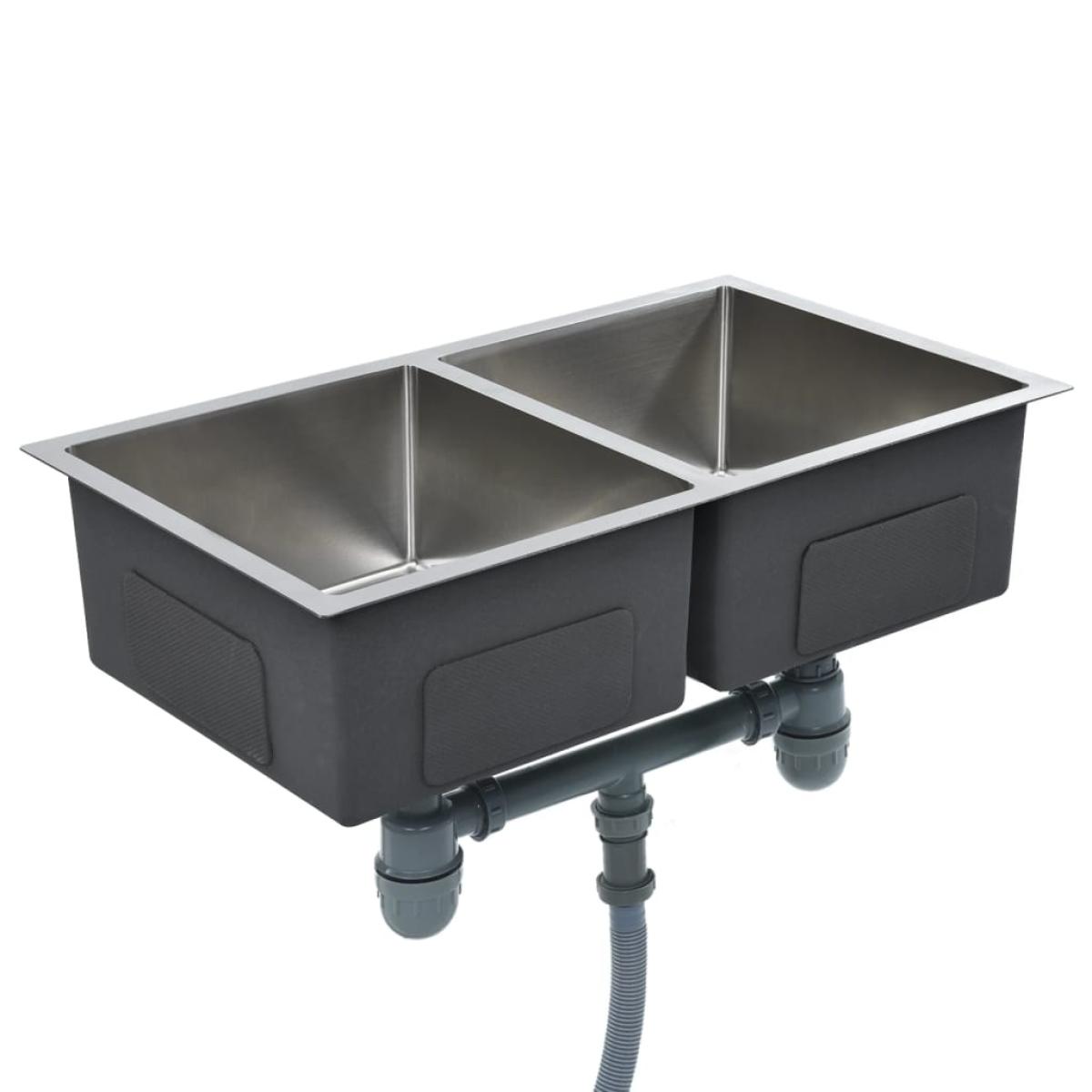 Fregadero de cocina hecho a mano acero inoxidable