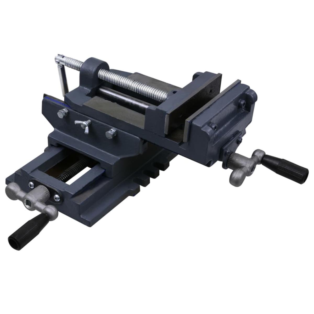 Tornillo de banco manual carro transversal 127 mm