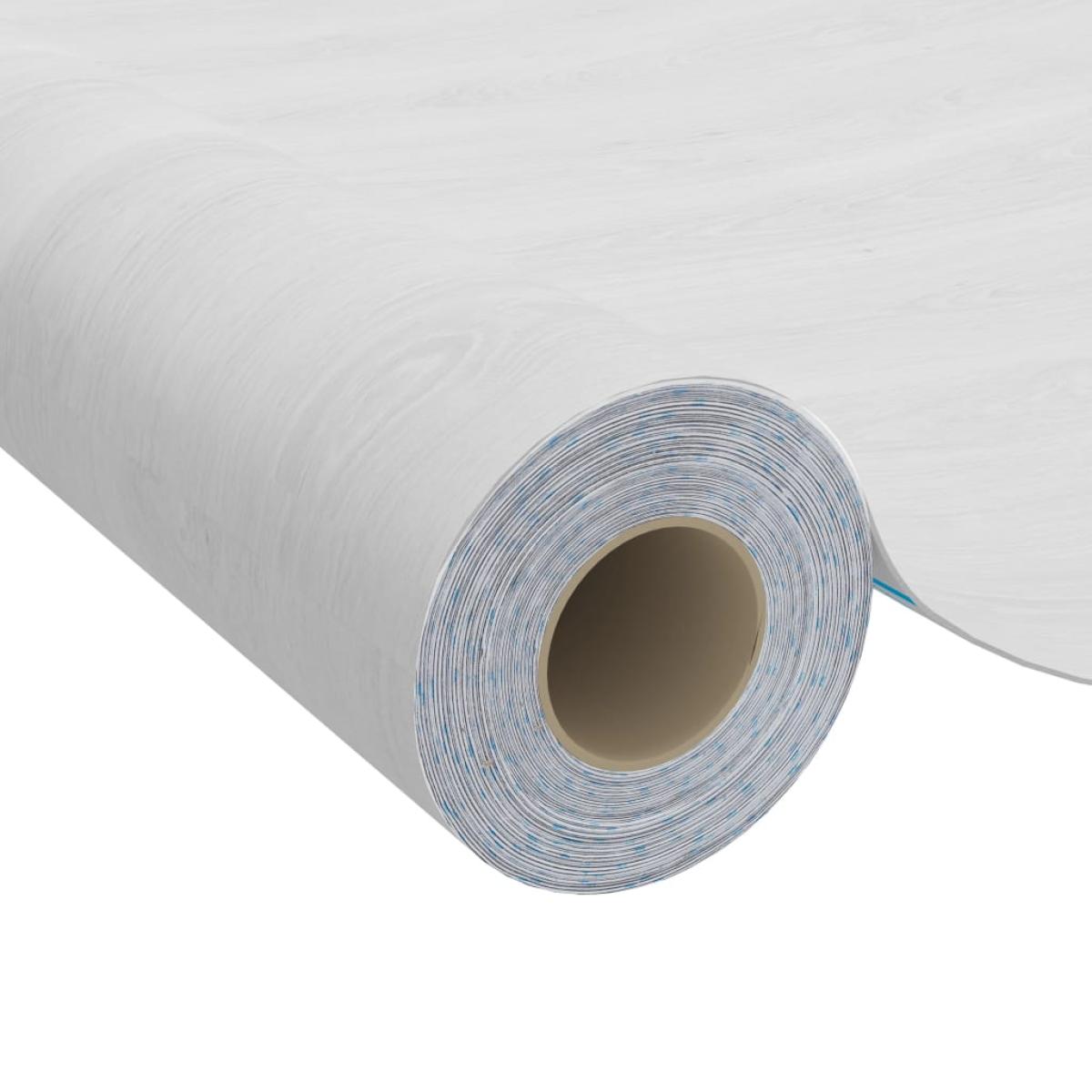 Láminas autoadhesivas puertas 2 uds PVC madera blanca 210x90cm