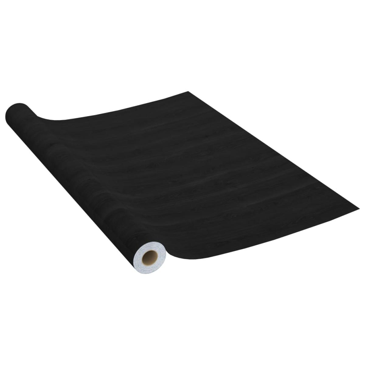 Láminas autoadhesivas para muebles PVC madera oscura 500x90 cm