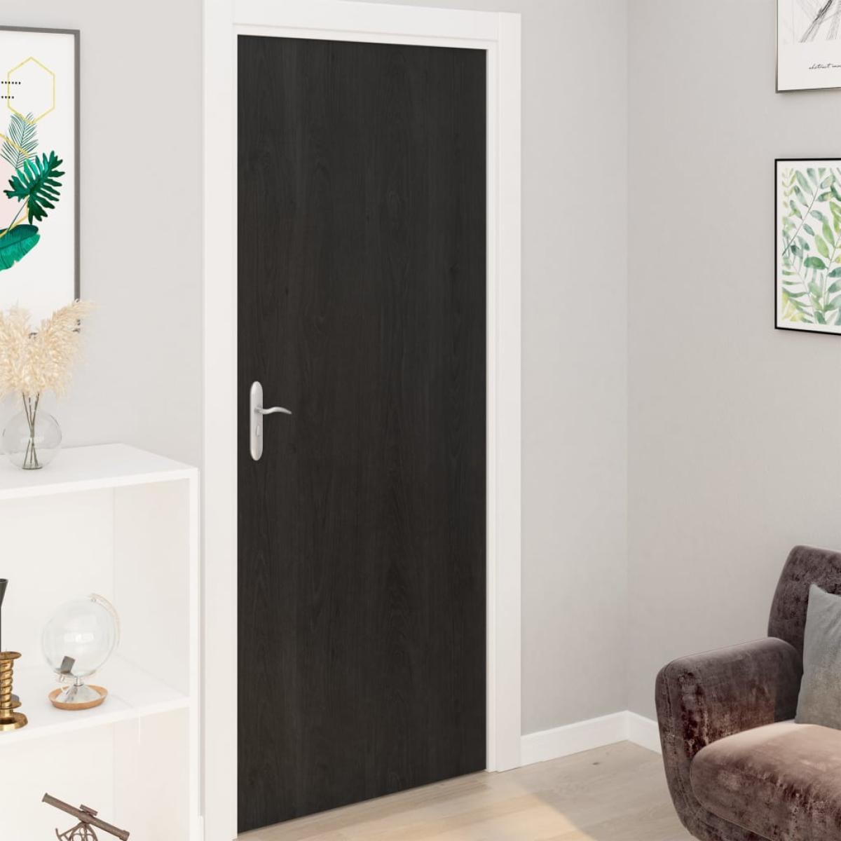Láminas autoadhesivas para muebles PVC madera oscura 500x90 cm