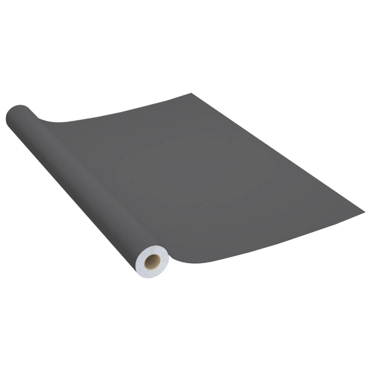 Láminas autoadhesivas muebles PVC gris 500x90 cm