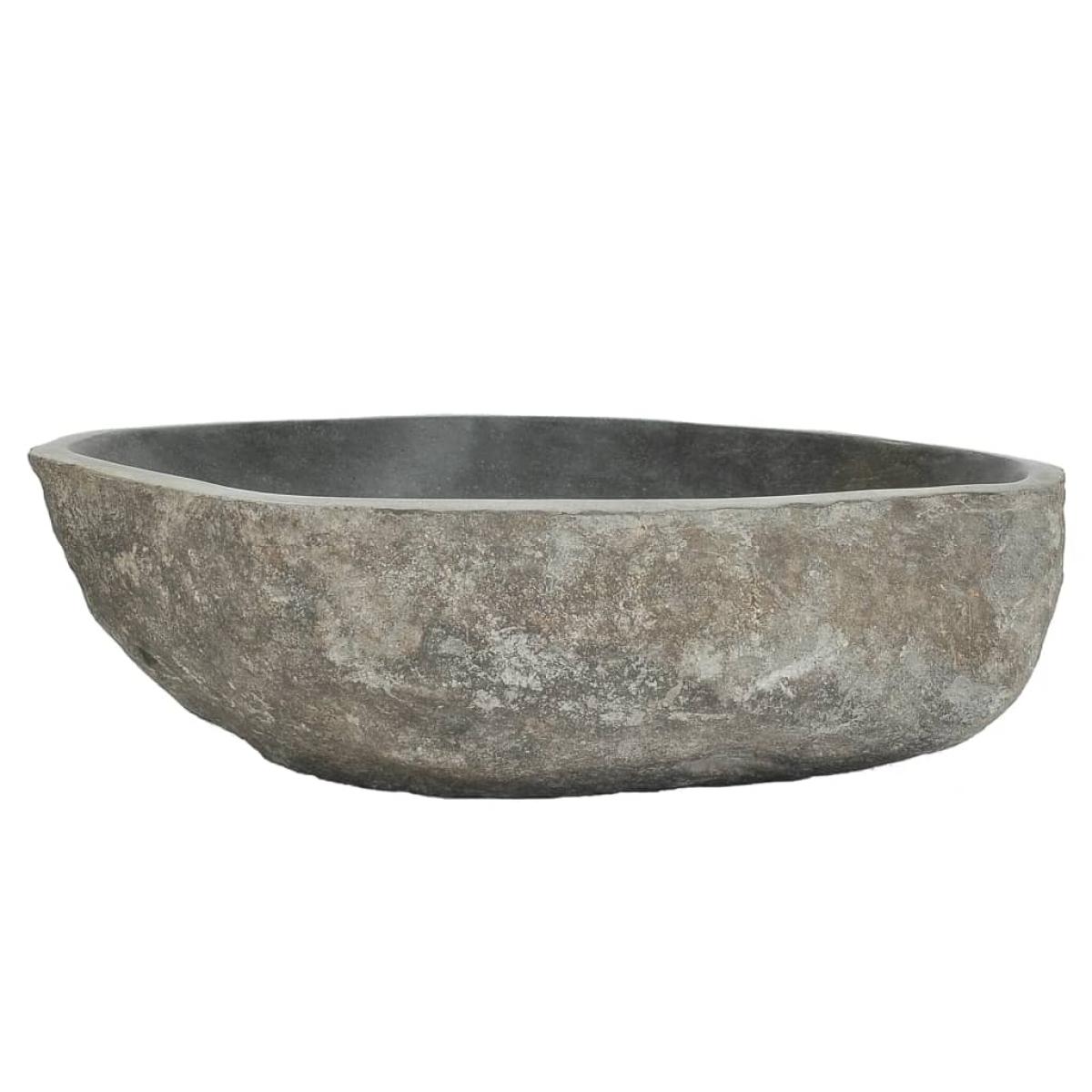 Lavabo de piedra de río ovalada 45-53 cm