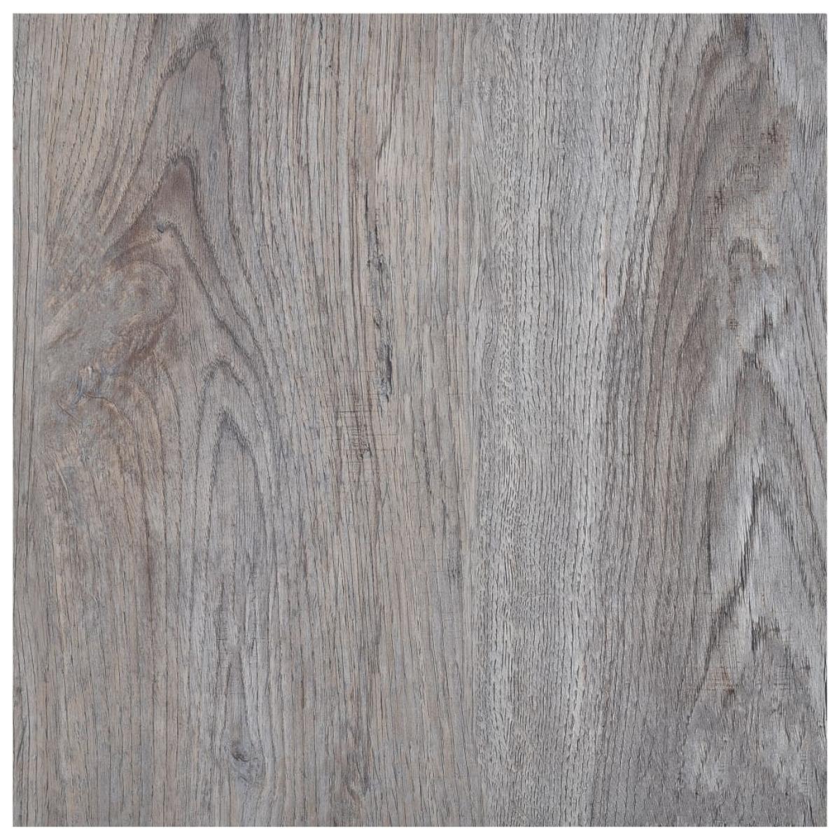 Lamas para suelo autoadhesivas PVC marrón claro 5,11 m²