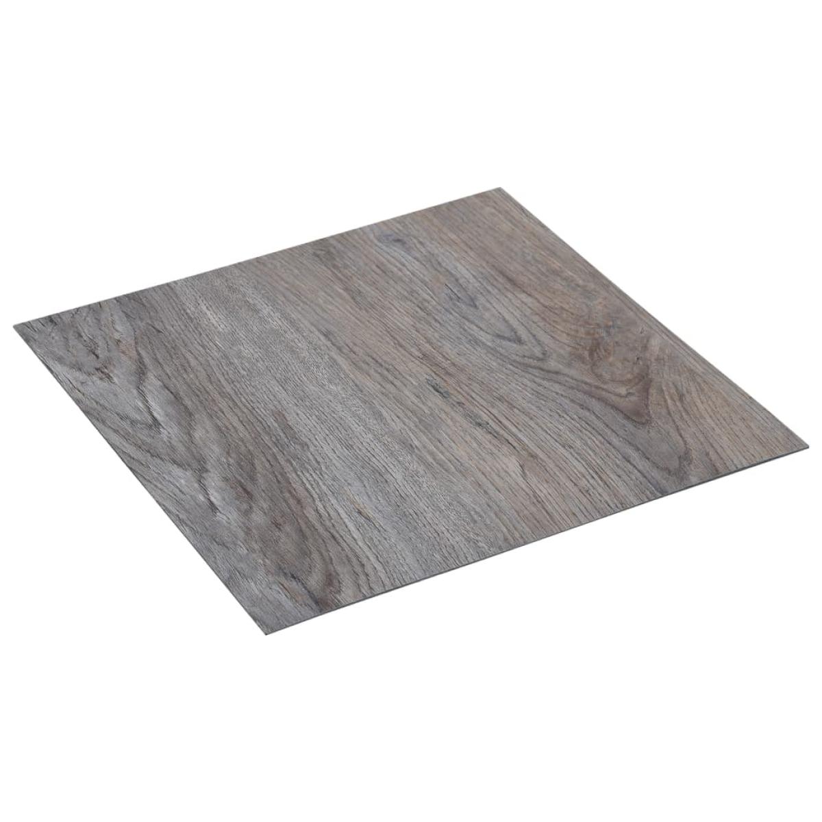 Lamas para suelo autoadhesivas PVC marrón claro 5,11 m²
