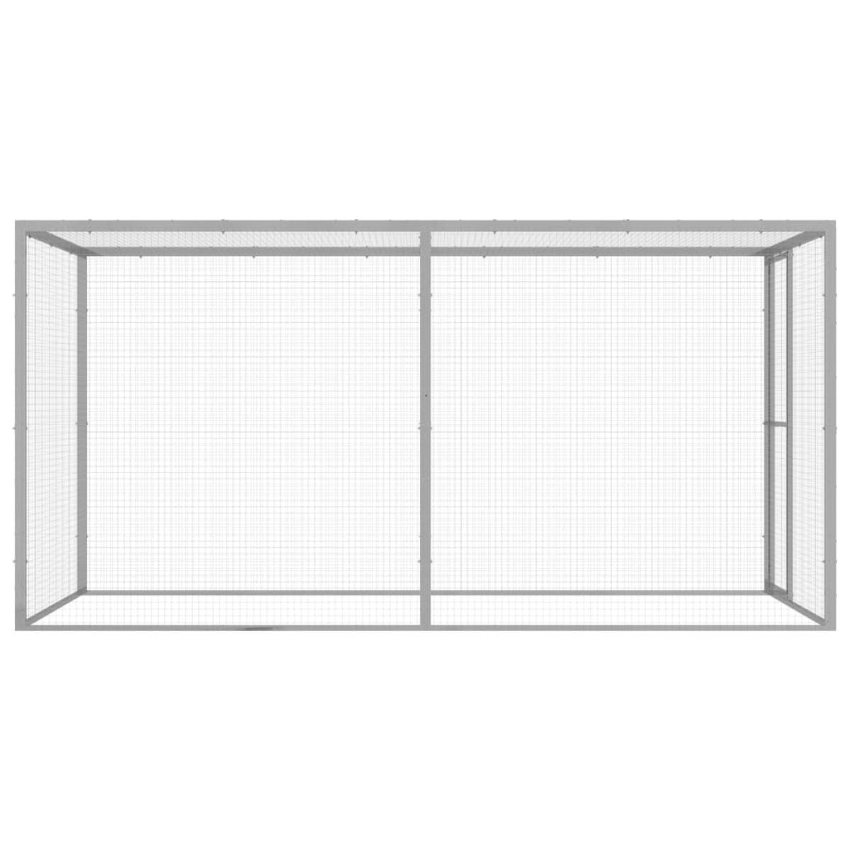 Jaula para gatos acero galvanizado 3x1,5x1,5 m