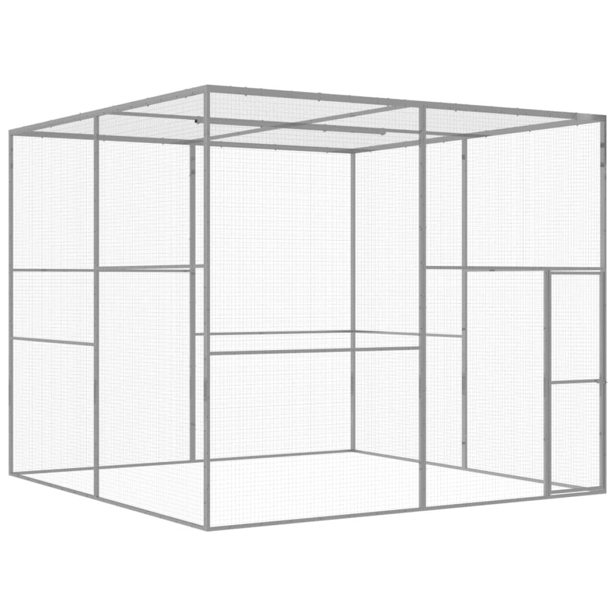 Jaula para gatos acero galvanizado 3x3x2,5 m