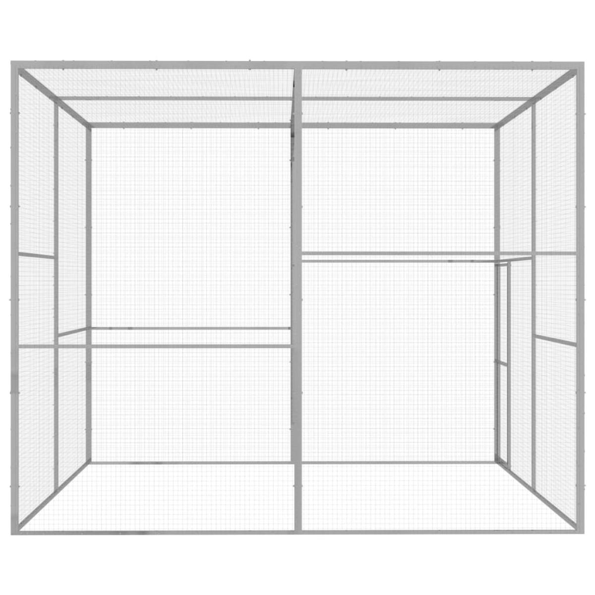Jaula para gatos acero galvanizado 3x3x2,5 m
