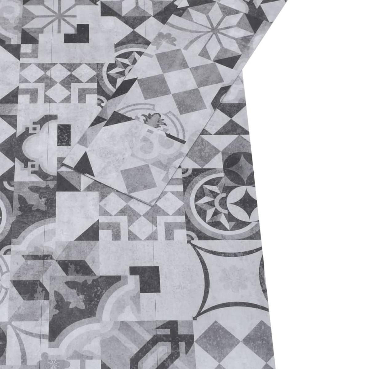 Lamas para suelo de PVC autoadhesivas estampado gris 5,02m² 2mm
