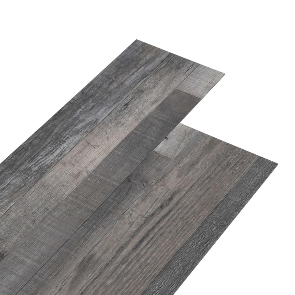 Lamas para suelo PVC autoadhesivas madera industrial 4,46m² 3mm