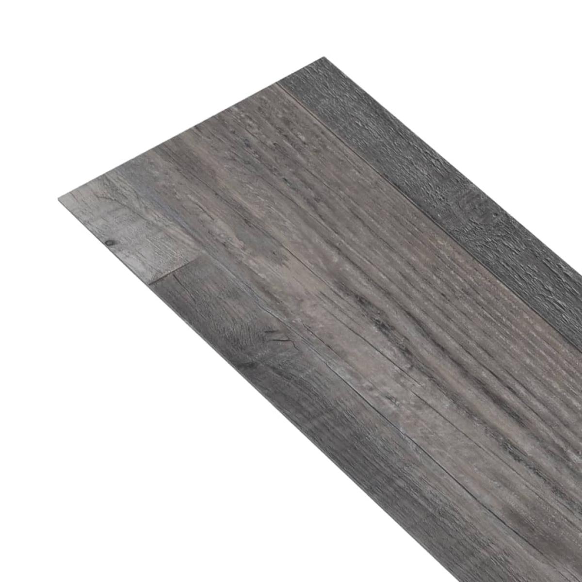 Lamas para suelo PVC autoadhesivas madera industrial 4,46m² 3mm