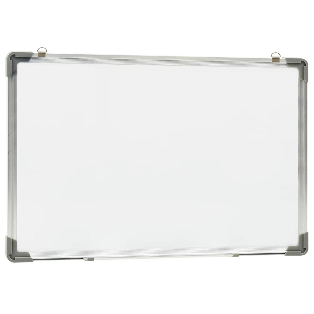 Pizarra magnética de borrado en seco acero blanco 50x35 cm