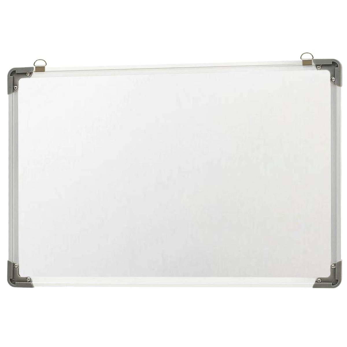 Pizarra magnética de borrado en seco acero blanco 50x35 cm