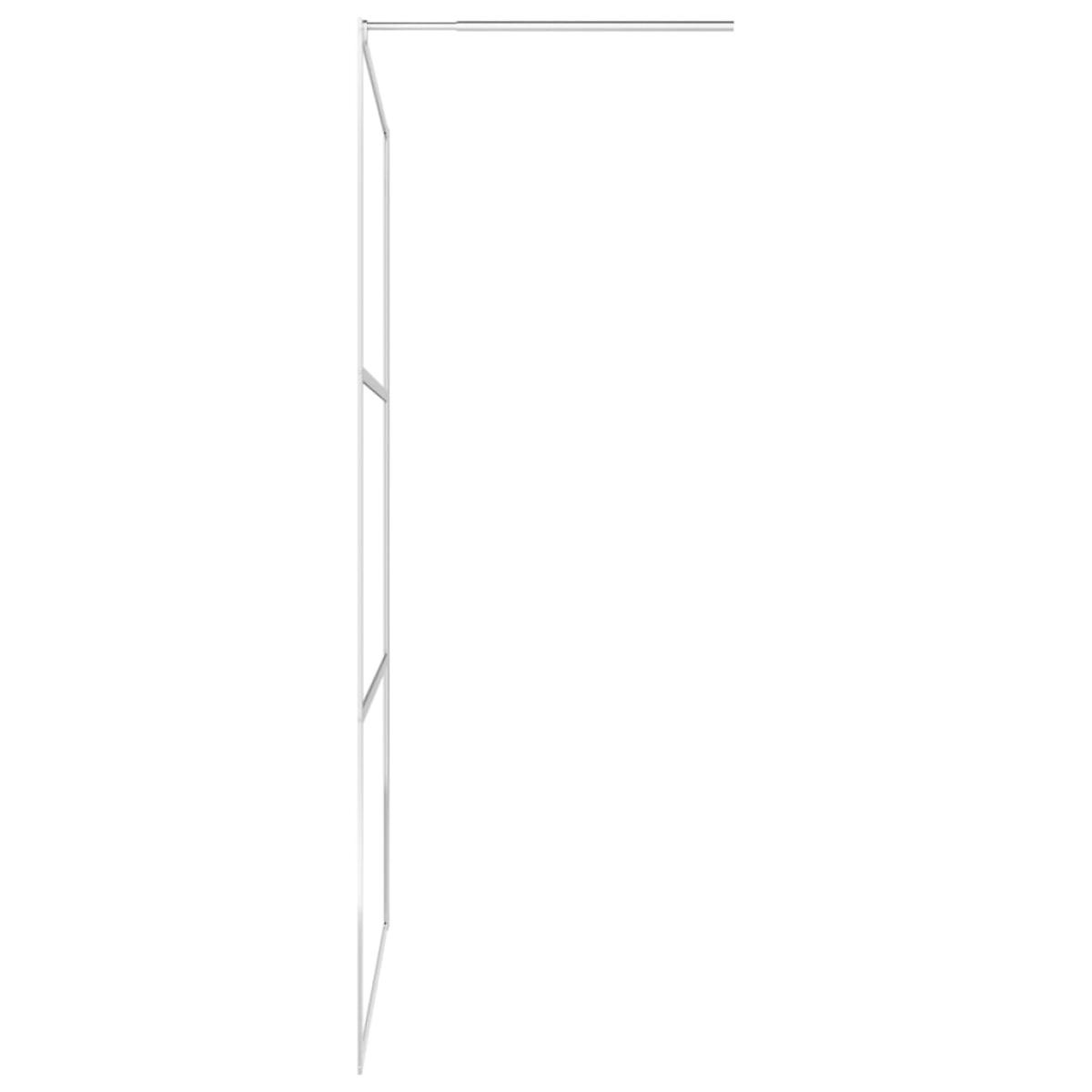 Mampara de ducha accesible vidrio ESG claro 80x195 cm