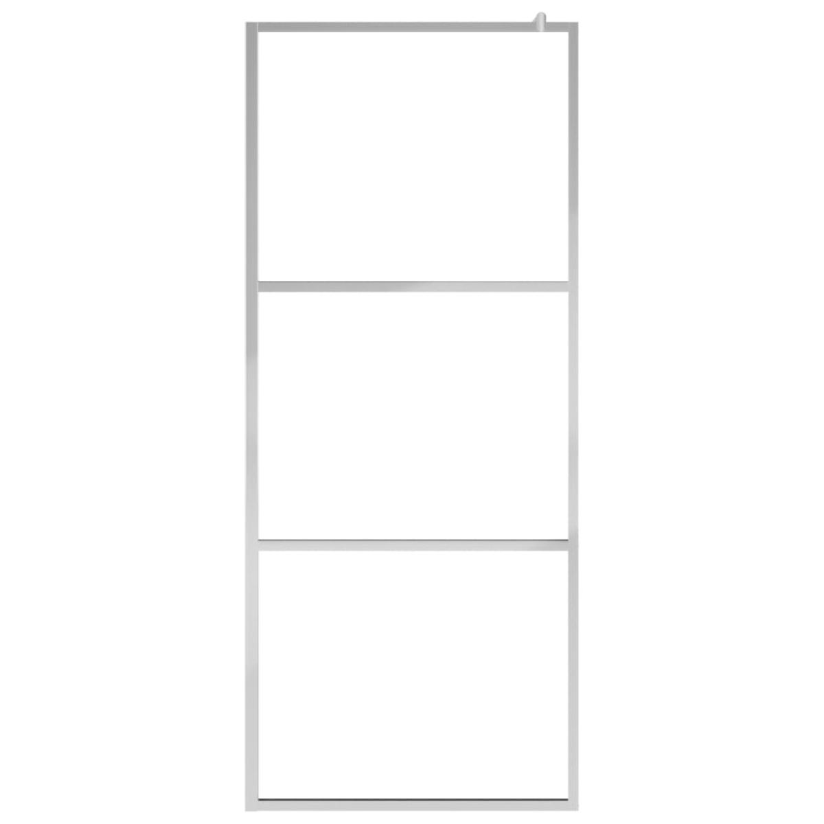 Mampara de ducha accesible vidrio ESG esmerilado 100x195 cm