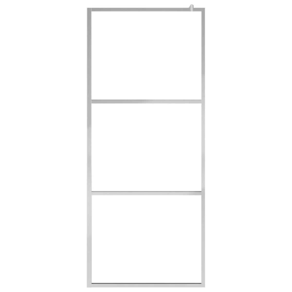 Mampara de ducha accesible vidrio ESG esmerilado 140x195 cm