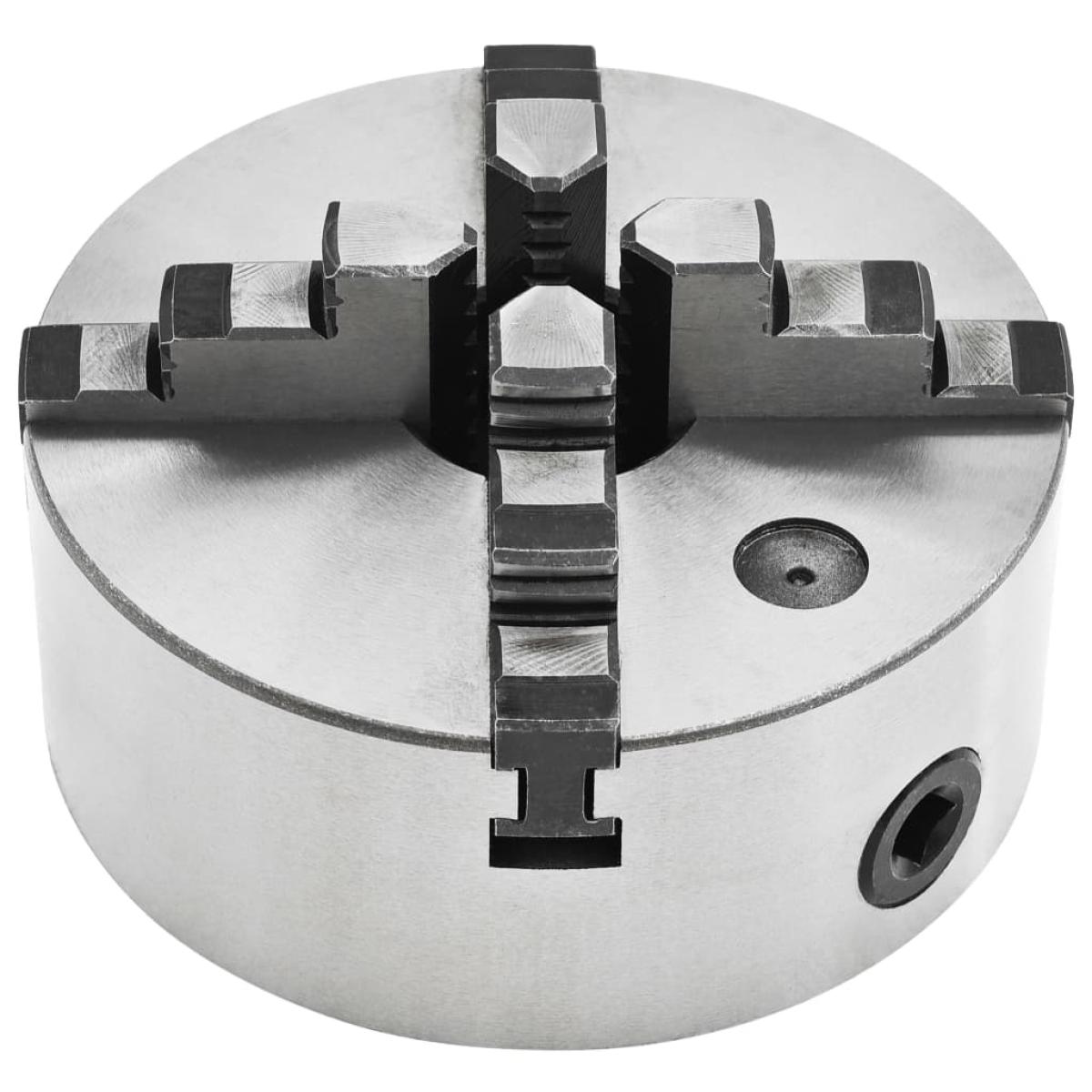 Mandril de torno autocentrante de 4 mordazas 160 mm acero