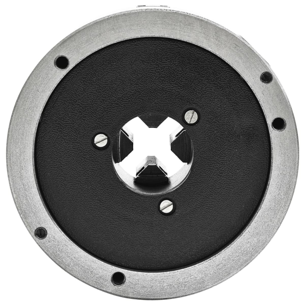 Mandril de torno autocentrante de 4 mordazas 160 mm acero