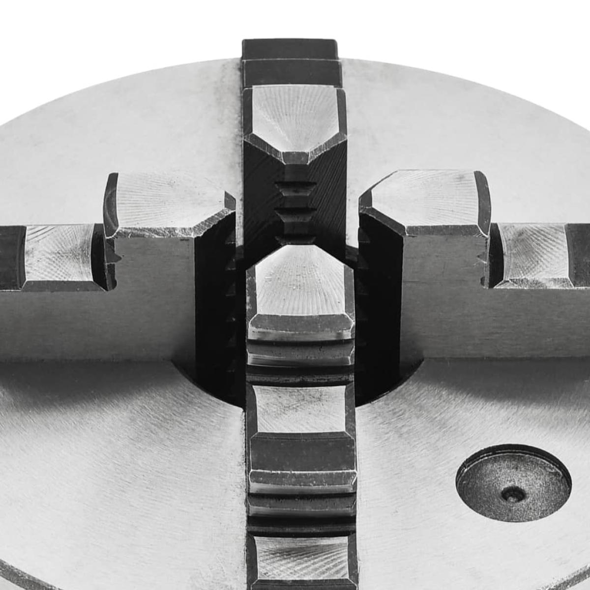 Mandril de torno autocentrante de 4 mordazas 160 mm acero