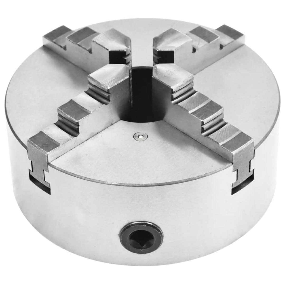 Mandril de torno autocentrante de 4 mordazas 200 mm acero