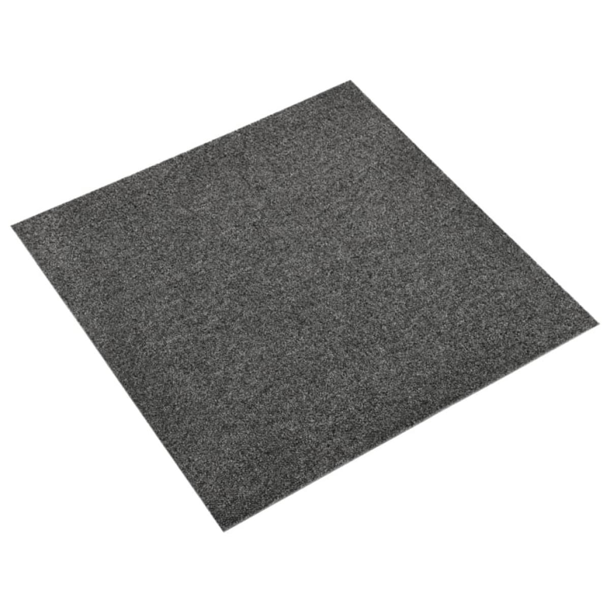 Baldosas de suelo de moqueta 20 uds 5m² 50x50cm gris antracita
