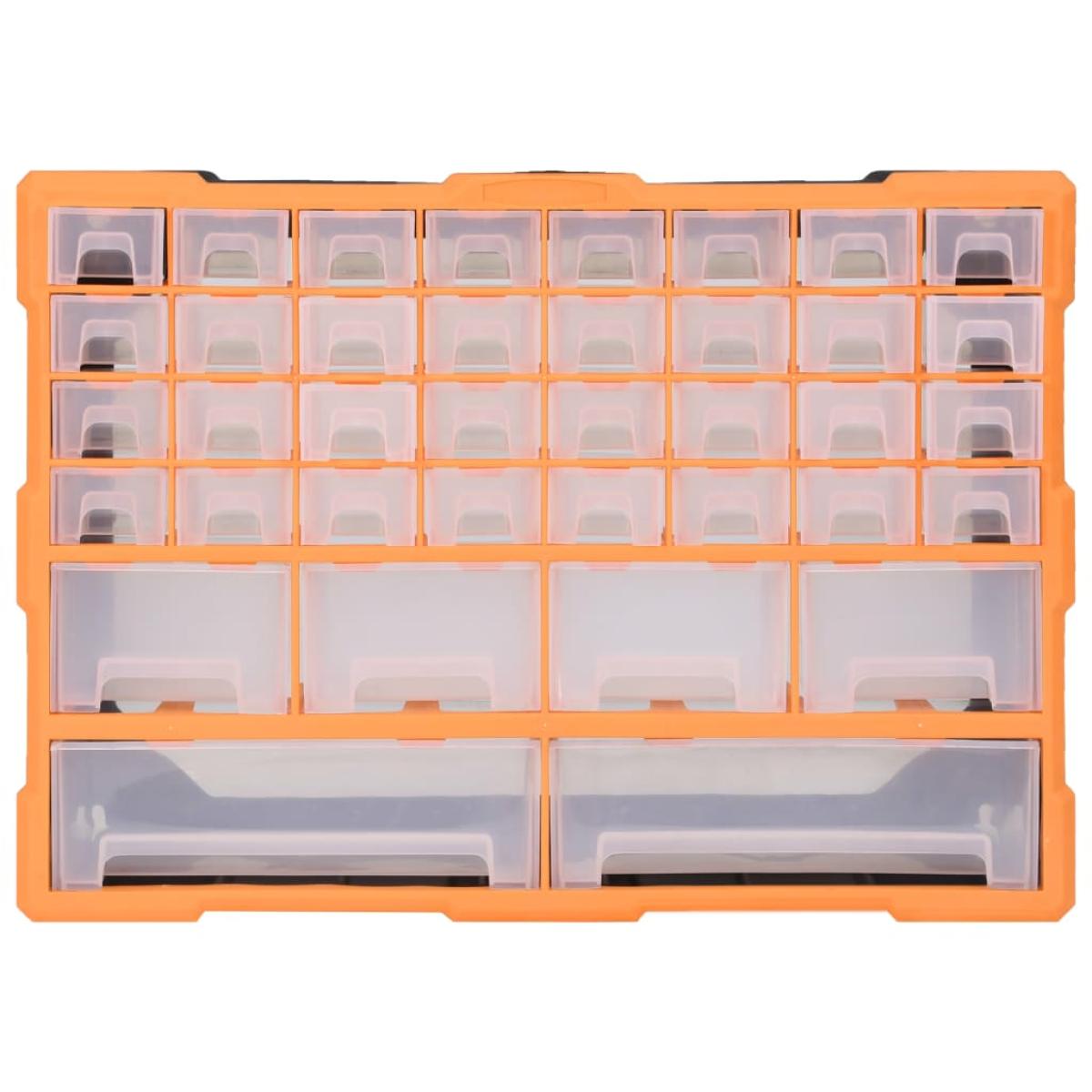Organizador multicajones con 40 cajones 52x16x37,5 cm