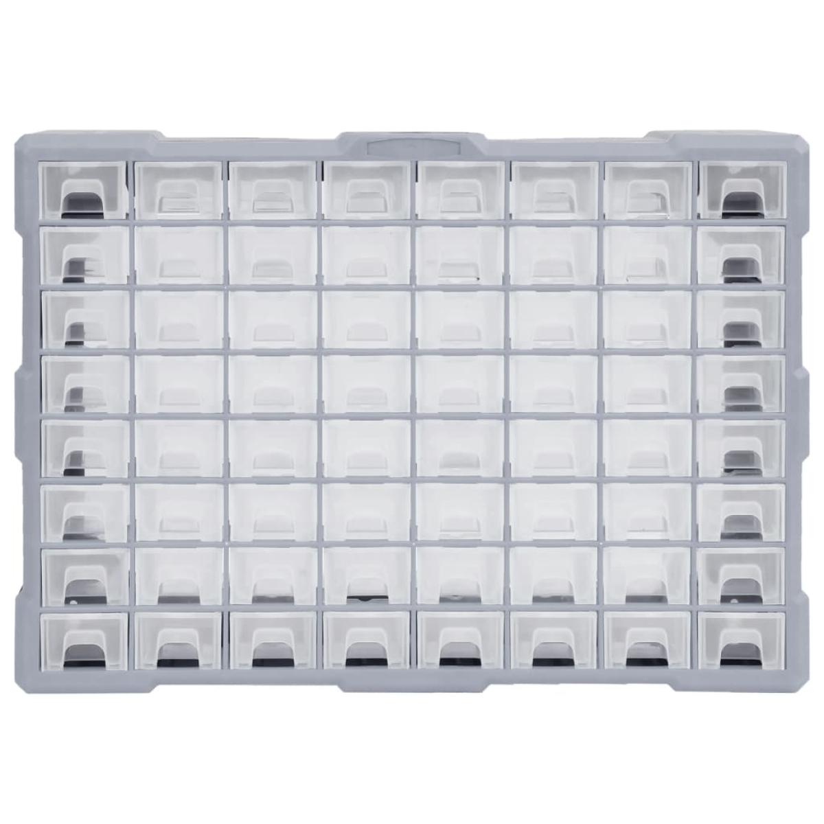 Organizador multicajones con 64 cajones 52x16x37,5 cm