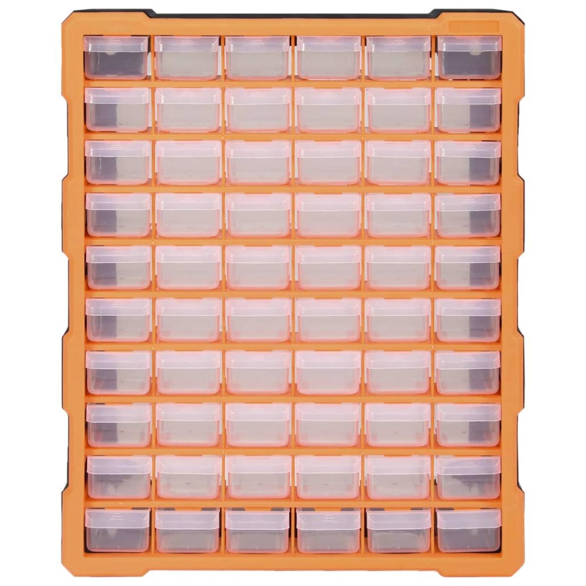 Organizador multicajones con 60 cajones 38x16x47,5 cm