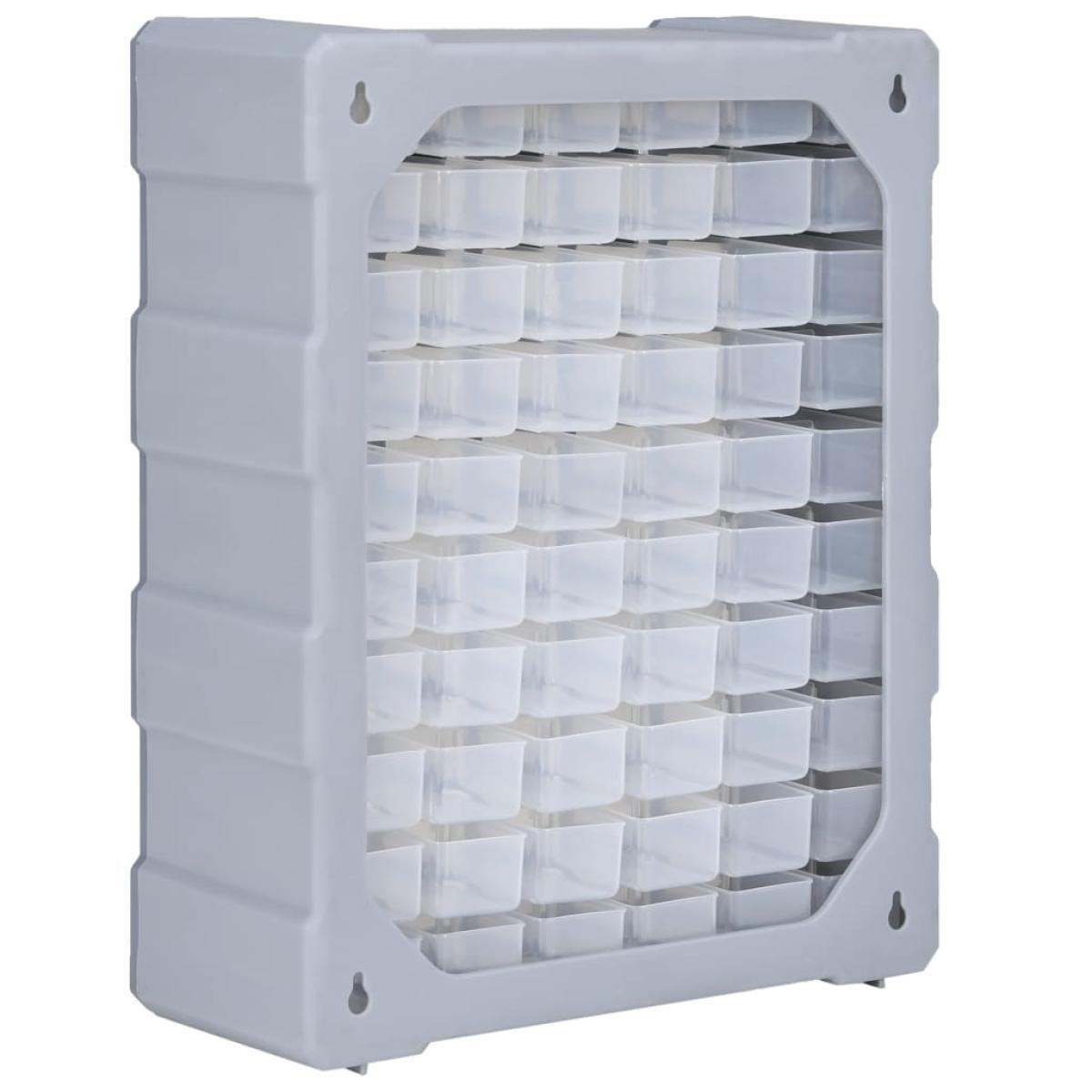 Organizador multicajones con 60 cajones 38x16x47,5 cm