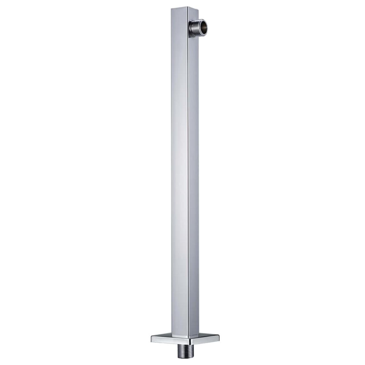 Barra de soporte ducha cuadrada acero inox 201 plateado 40 cm