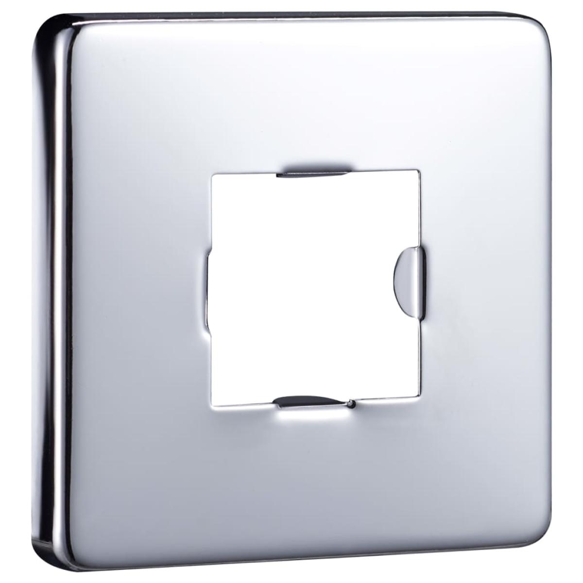Barra de soporte ducha cuadrada acero inox 201 plateado 40 cm