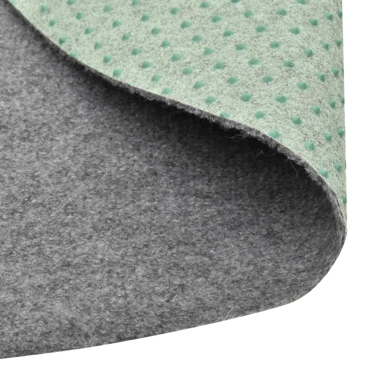 Césped artificial con tacos redondo Ø130 cm gris