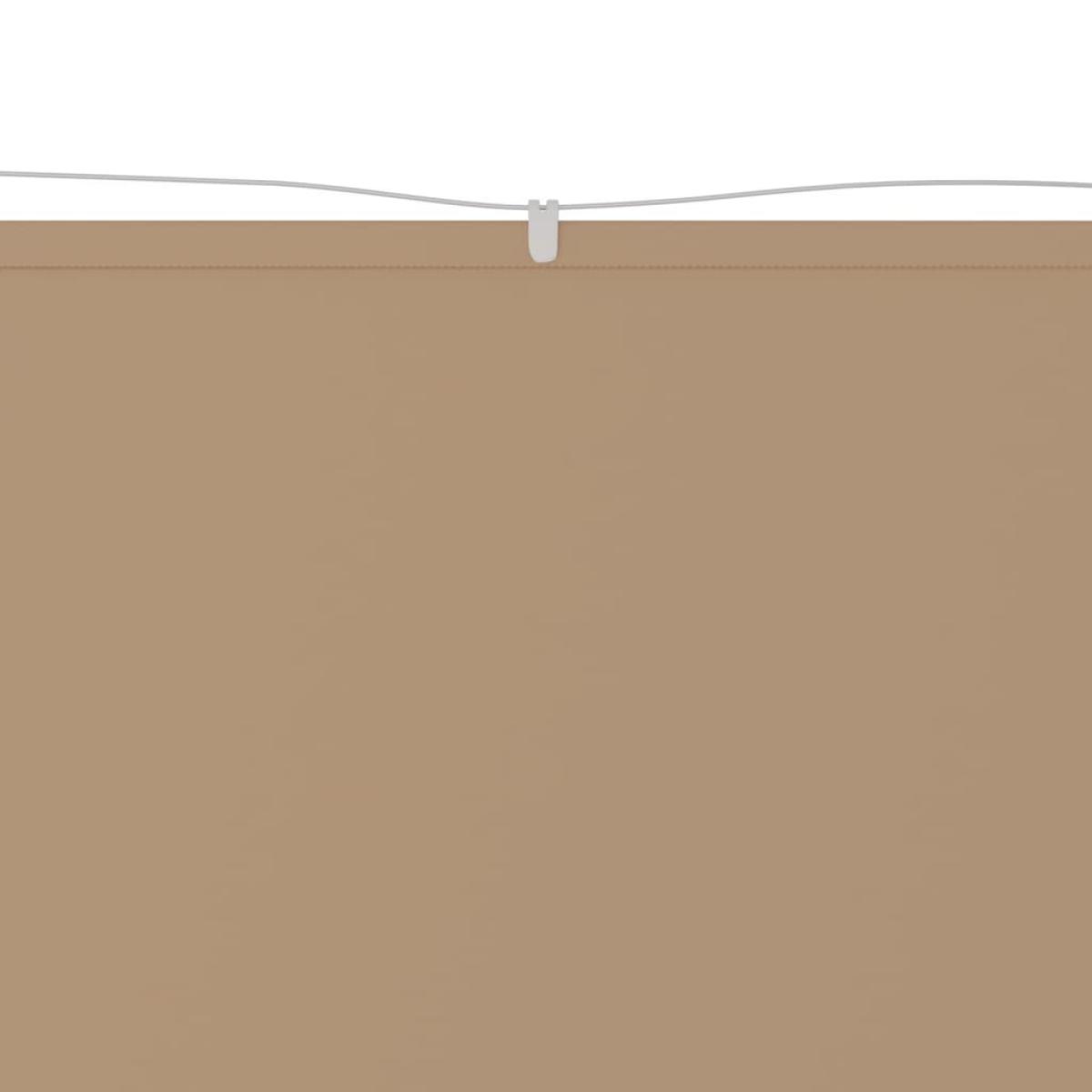 Toldo vertical tela oxford gris taupé 100x600 cm