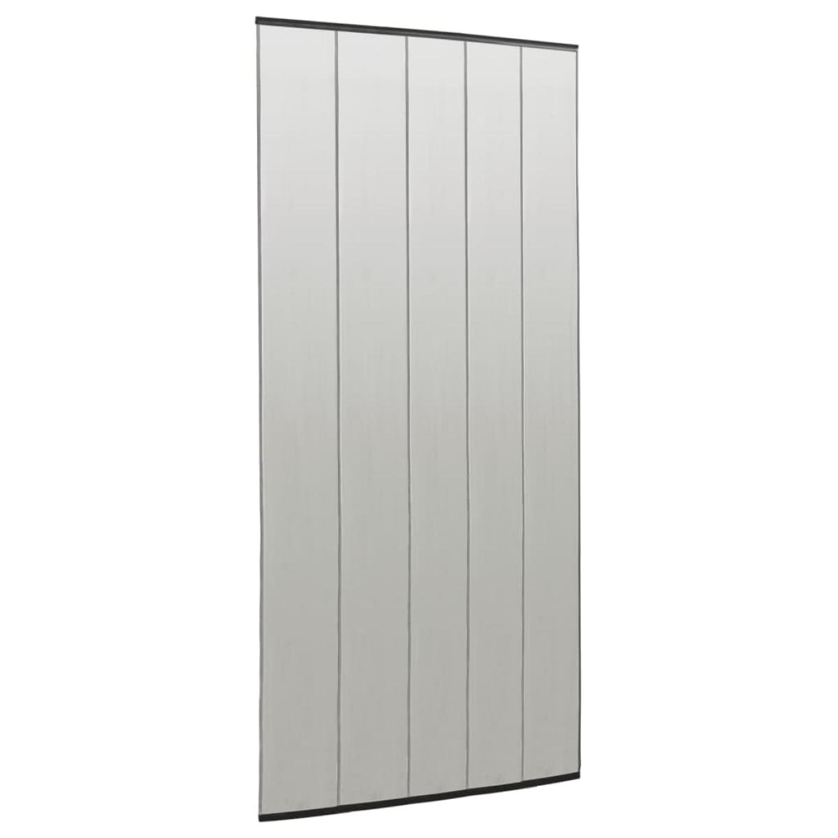 Mosquitera para puerta 5 pzas cortina de malla negro 120x240 cm